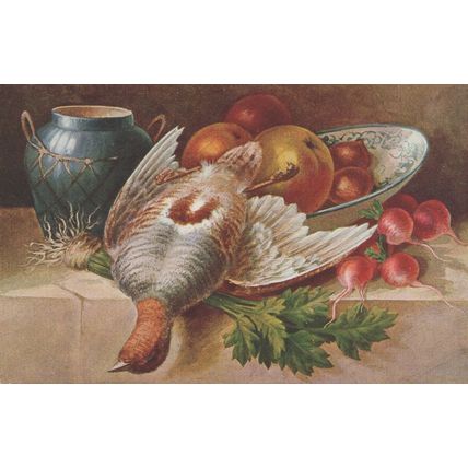 Bird Slaughtered Blood Sports Antique Postcard