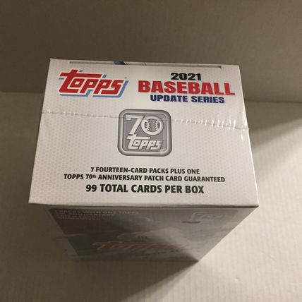 New 2021 Topps Baseball Update Series Blaster Box - 99 Cards