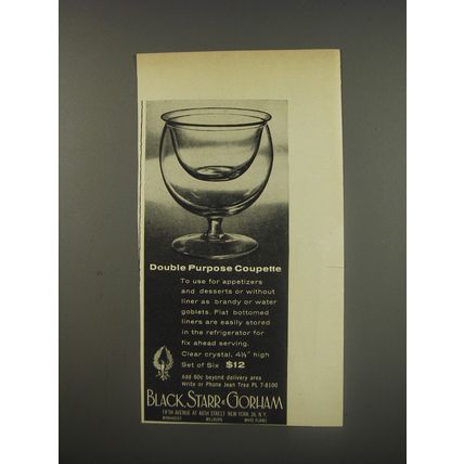 1956 Black, Starr & Gorham Coupette Advertisement