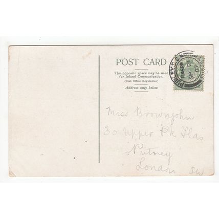 Christ Church Purley Postcard 1907 near Croydon Surrey