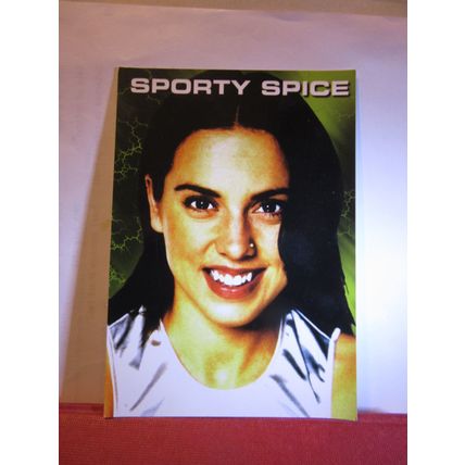 SPORTY SPICE, spice girls unused postcard #