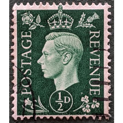 Stamp Great Britain SG462 1937 1/2d King George VI Used