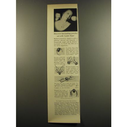 1959 Linde Star Jewelry Ad - Discover fascinating Jewelry