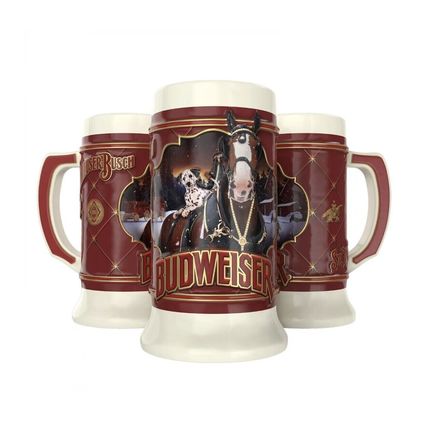 2022 Budweiser Holiday Stein “ BEST BUDS” Holiday Mug series NEW ! Free Ship