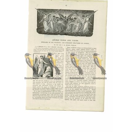 Angels, Wings & Voices, Religious Book Illustration (Print), 1888