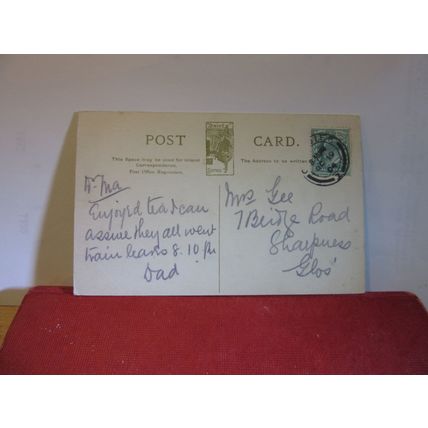 THOMPSON'S PARK, CARDIFF, WALES used antique postcard Dainty Series 1904 pm =