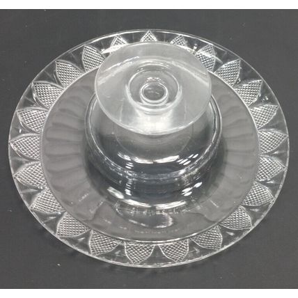 Vintage Hawkes Crystal Compote Centerpiece Pedestal Cake Stand Bowl Candy LARGE