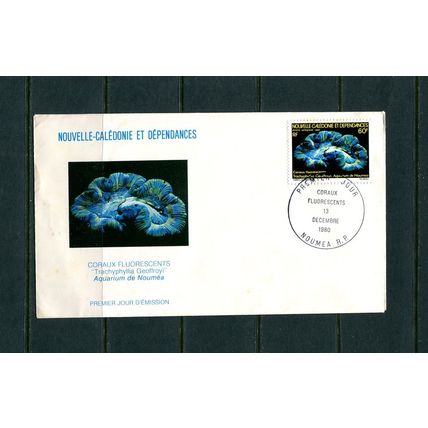 New Caledonia 1980 FDC: Noumea Aquarium Corals. SG646