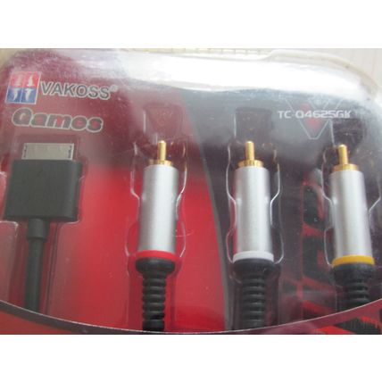VAKOSS GAMES AV 8ft CABLE FOR PSP GO - TC-04625GK