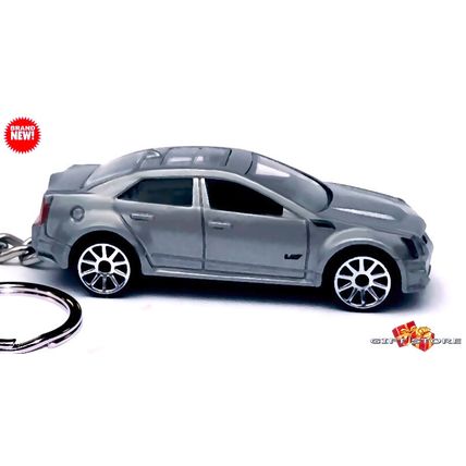 HTF RARE KEYCHAIN SILVER CADILLAC CTS-V CUSTOM Ltd Ed.