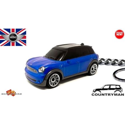 RARE KEYCHAIN BLUE MINI COOPER COUNTRYMAN CUSTOM Ltd Ed.