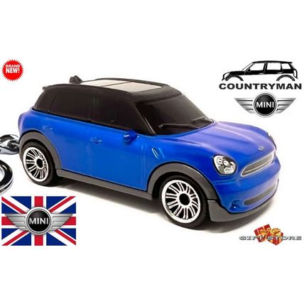 RARE KEYCHAIN BLUE MINI COOPER COUNTRYMAN CUSTOM Ltd Ed.