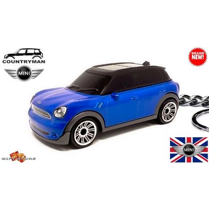RARE KEYCHAIN BLUE MINI COOPER COUNTRYMAN CUSTOM Ltd Ed.