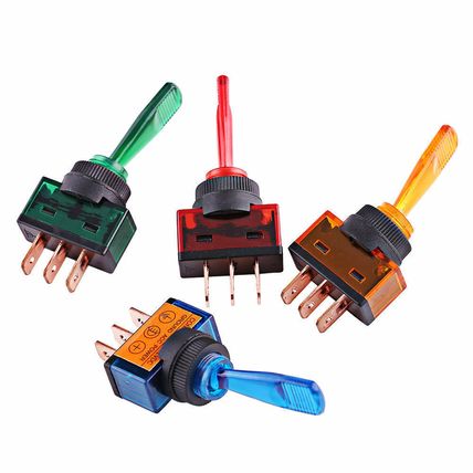 1 x 12V On/Off Toggle Flick Switch Illuminated Rally Kit Car LED Race Car 20A