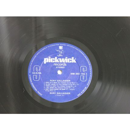RORY GALLAGHER, RORY GALLAGHER VINYL LP.