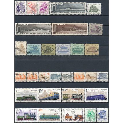 1200+ Stamp Selection - Poland - Used Hinged