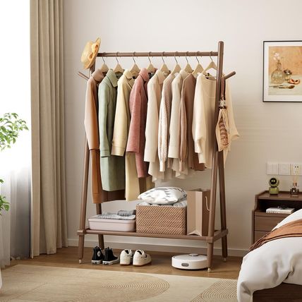Solid Wood Clothes Rack, Clothing Rack for Hanging Clothes, Hanging Racks for Cl
