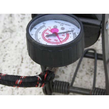 (faulty) Eclipse Foot Pump w/ Pressure Gauge Air Inflator Car Bicycle bike mtb