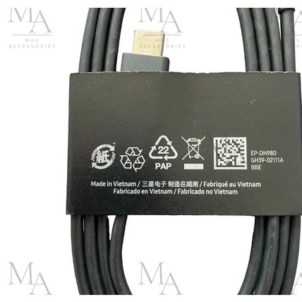 Genuine Original Samsung USB-C to USB-C Super Fast Charging Cable Black 1m