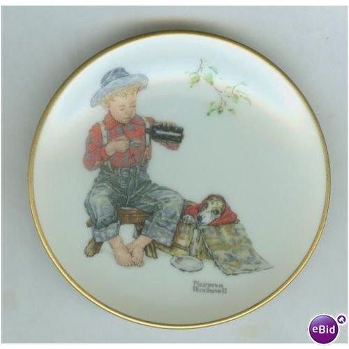 1984 Norman Rockwell 4 Seasons Mini Malady Collector's Plate