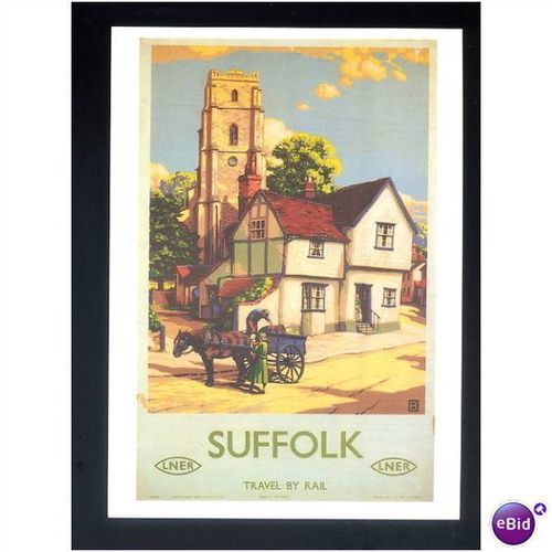 Advertising DGR 71 SUFFOLK LNER Art Postcard by Drumahoe Graphics
