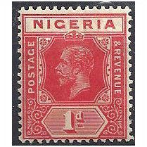 Nigeria 1921 SG16 1d Rose-Carmine Mounted Mint ..