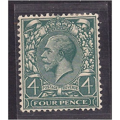 GB 1912 - 24 KGV 4d Grey Green MM Wmk 100.(M114 )