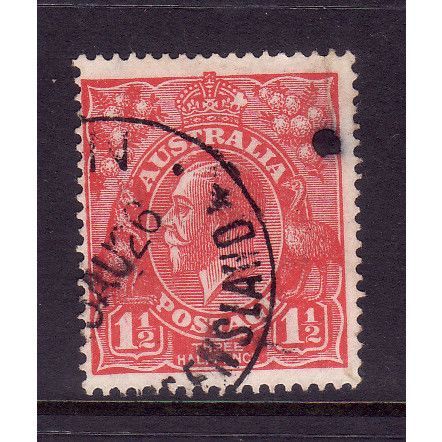 AUSTRALIA 1924 SG 77 1 1/2d SCARLET FINE USED#4