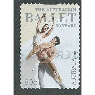 AUS 2012 60c ( S/A) '50TH ANN OF AUSTRALIAN BALLET' FINE USED (EBID36-709