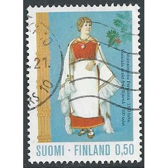Mi 710: 50 p. multicoloured Definitive Stamp: Costume from Perniö.