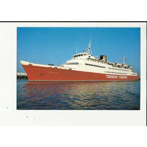 Townsend Thoresen/RMT MV PRINSES PAOLA Postcard by Tropic (T48)