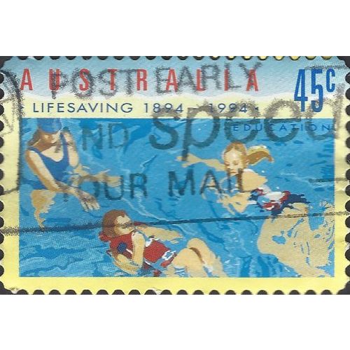 AUSTRALIA, Life Saving, Education, yellow 1994, 45c, #3