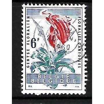 BELGIUM 1960 ANTHURIUM AND BROMELIA 6F SG 1715 FINE USED