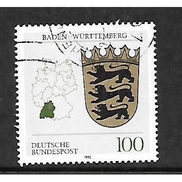 GERMANY 1992 100pf LANDER OF THE FEDERAL REPUBLIC SG 2437 FINE USED