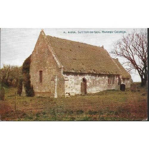 Markby, Lincolnshire nr Sutton-on-Sea - Thatched Church - Celesque c.1910s