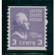 842 3c Thomas Jefferson Fine MNH C0540