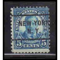 Used 637 5c Theodore Roosevelt Average PreCnx KA6978