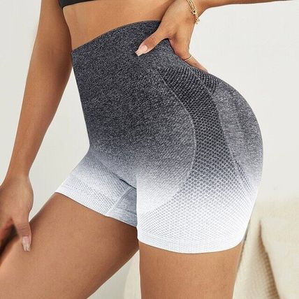Shorts Workout Pants Ruched Gym Push Up Butt Lift Women High Waist Scrunch Yoga