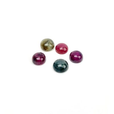 Pink and Green Tourmaline Cabochon | 8-12mm[ ]