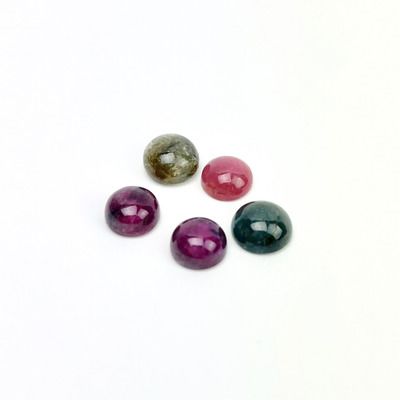 Pink and Green Tourmaline Cabochon | 8-12mm[ ]