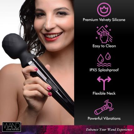 Diamond Head 24X Rechargeable Silicone Wand Essentials Massager Hitachi Like New