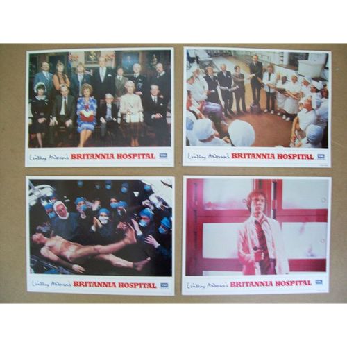 BRITANNIA HOSPITAL Joan Plowright, Leonard Rossiter 1982 Lobby Card Set (16)