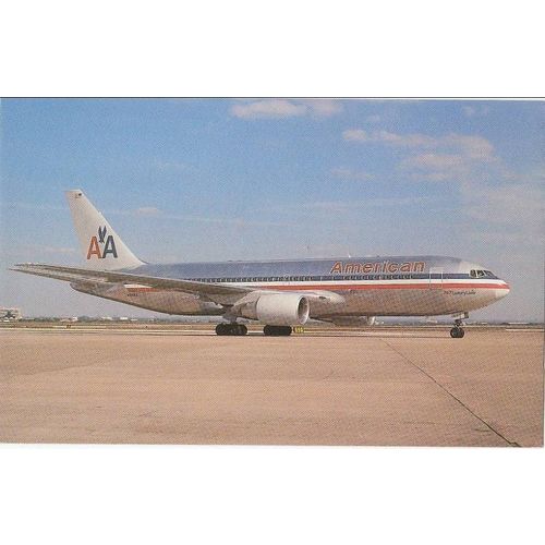 American Airlines Boeing B767 223 Aircraft Postcard (A10810)