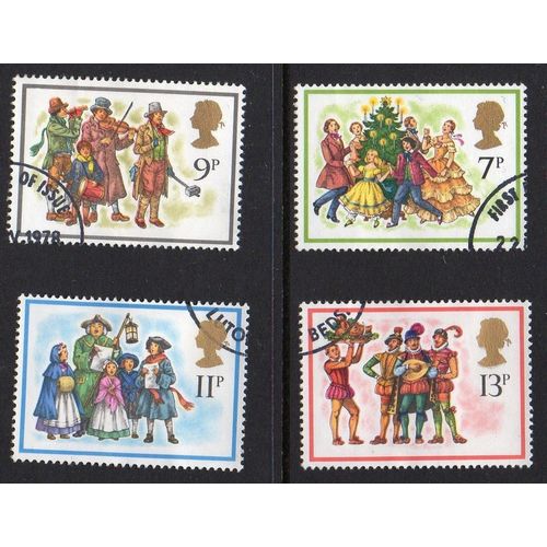 Great Britain 1978 Christmas Carols Used SG 1071-1074 Sc 847-850 postage stamp