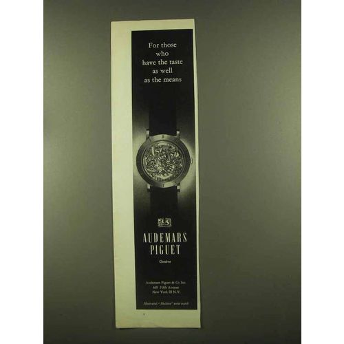 1965 Audemars Piguet Skeleton Wrist Watch Ad