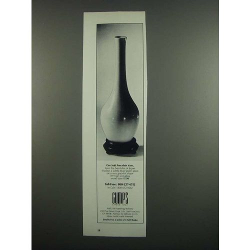 1984 Gump's Seiji Porcelain Vase Ad