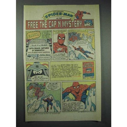 1986 Quaker Cap 'n Crunch Cereal Ad - Spider-Man