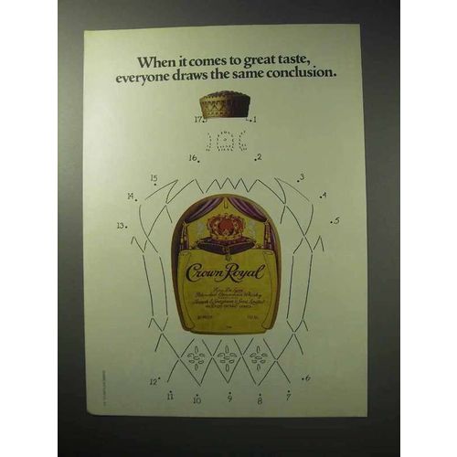 1986 Seagram's Crown Royal Whisky Ad - Great Taste