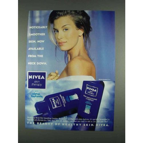 1996 Nivea Skin Therapy Ad - Noticeably Smoother