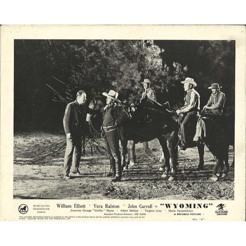 WYOMING William Elliott, Vera Ralston, John Carroll F-O-H Stills (6)